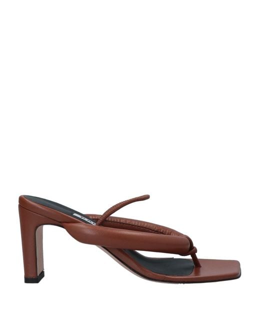 Kalliste Brown Thong Sandal