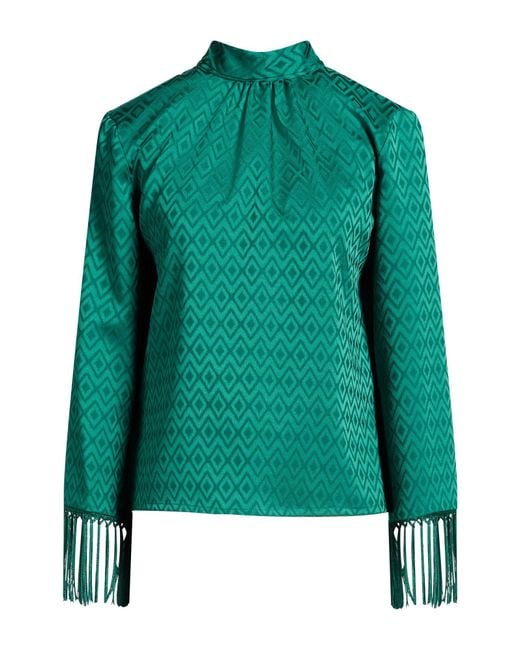alma sanchez Green Top Polyester, Elastane