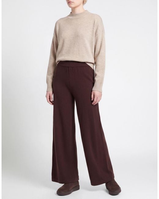 Canessa Purple Chocolate Pants Cashmere