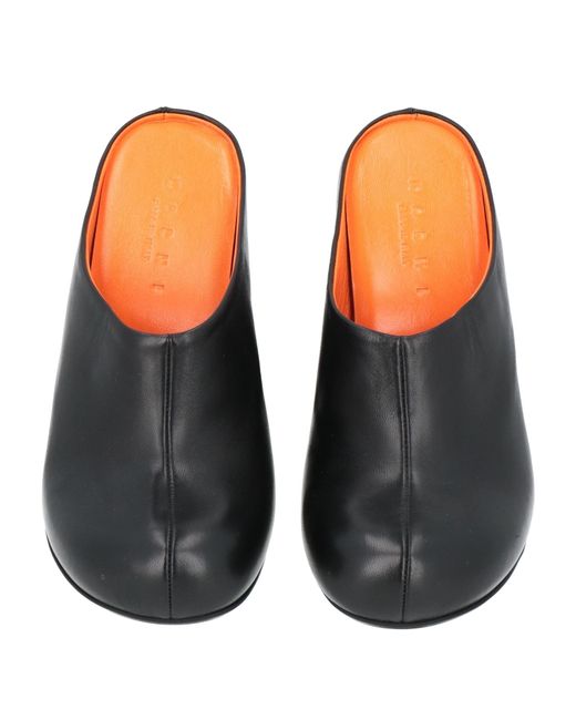 Marni Black Mules & Clogs