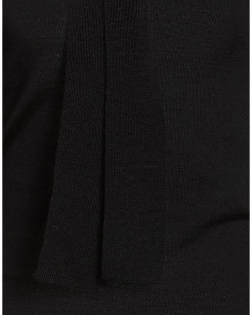 SOLOTRE Black Sweater Wool, Silk