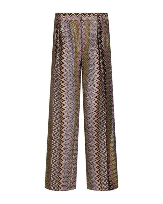 Missoni Brown Pants Viscose