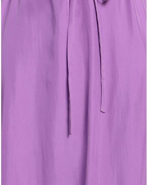 Alysi Purple Light Maxi Dress Silk