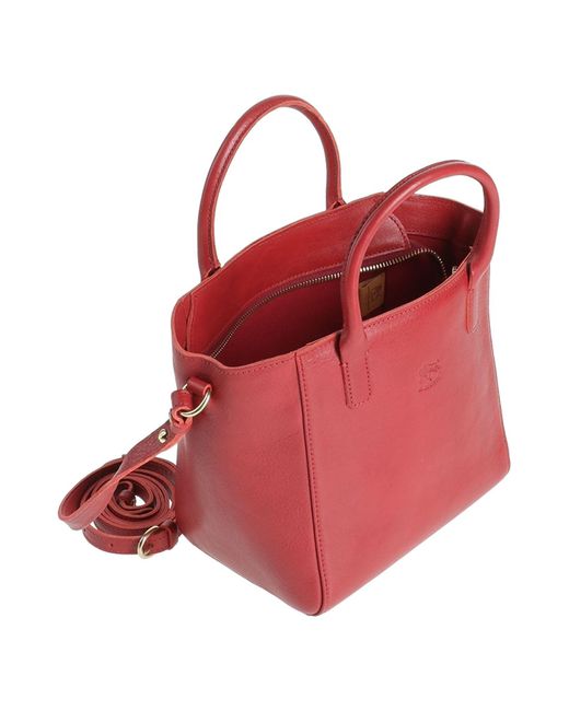 Borsa A Mano di Il Bisonte in Red
