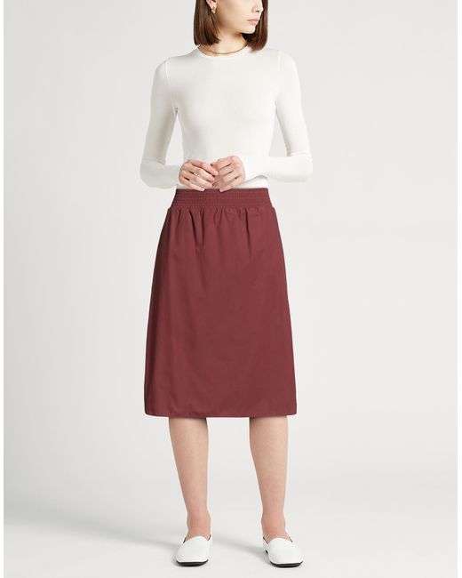 Fabiana Filippi Red Midi Skirt