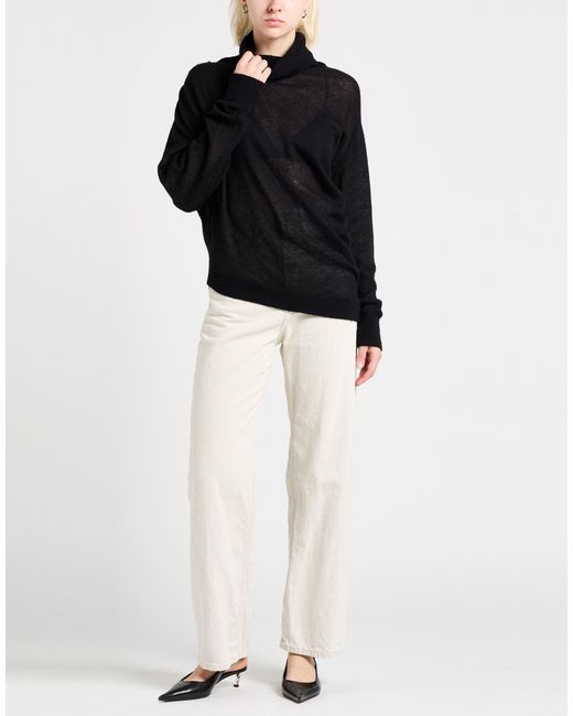 High Black Turtlenecks