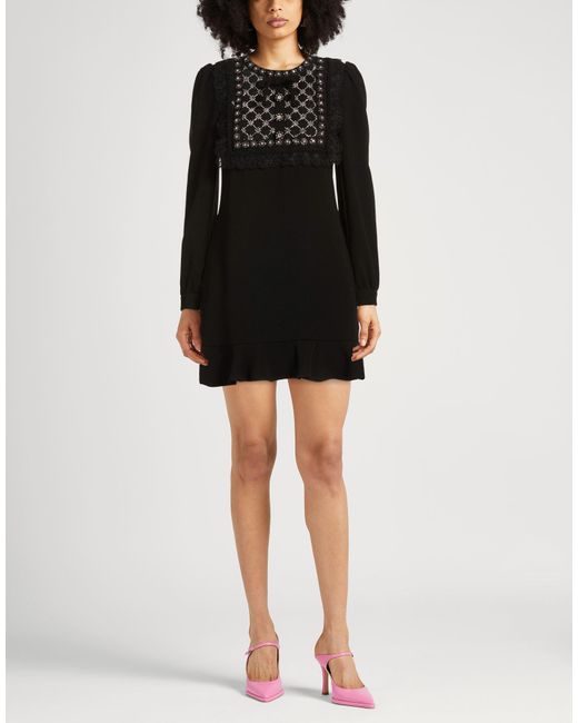 Self-Portrait Black Mini Dress