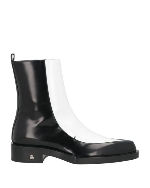 Jil Sander Black Ankle Boots Leather