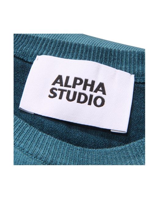 Camiseta Alpha Studio de hombre de color Blue