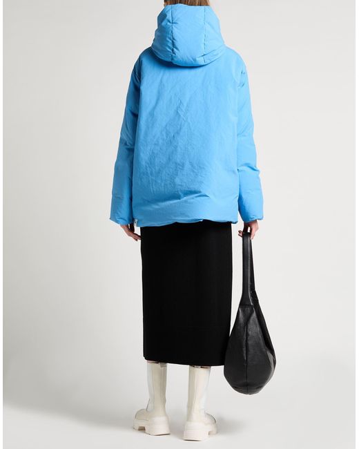 Jil Sander Blue Azure Puffer Polyester