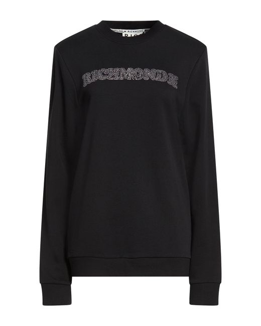Richmond X Black Sweatshirt Cotton, Polyester