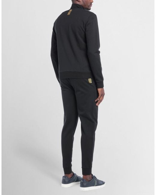 EA7 Black Tracksuits for men