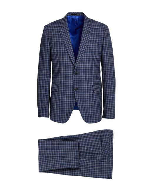 Paul Smith Blue Suit Wool for men