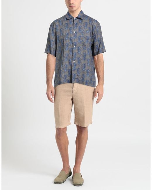 De Petrillo Blue Shirts for men