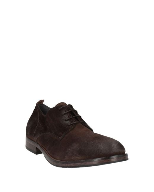 Moma Brown Dark Lace-Up Shoes Leather for men