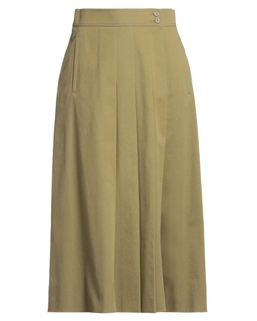 Alberta Ferretti Green Pants Cotton, Elastane