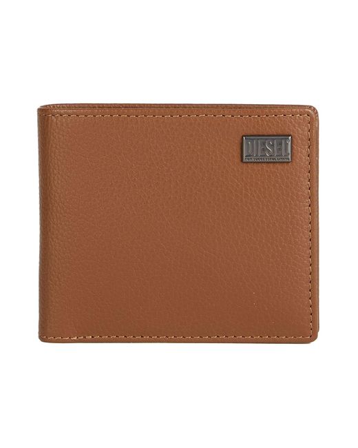 DIESEL Brown Wallet Leather for men