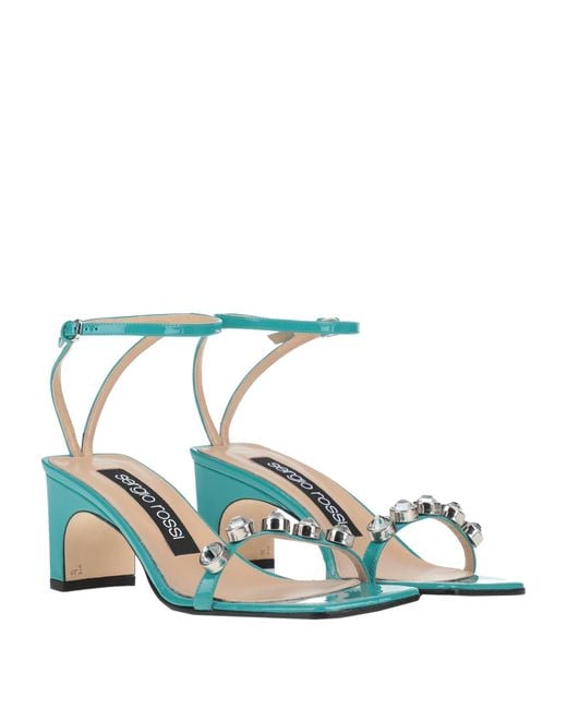 Sergio Rossi Green Sandale