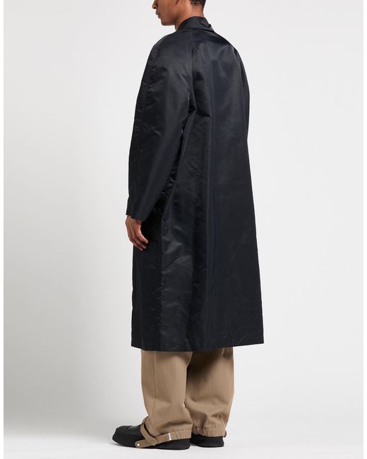 MSGM Black Overcoat & Trench Coat for men