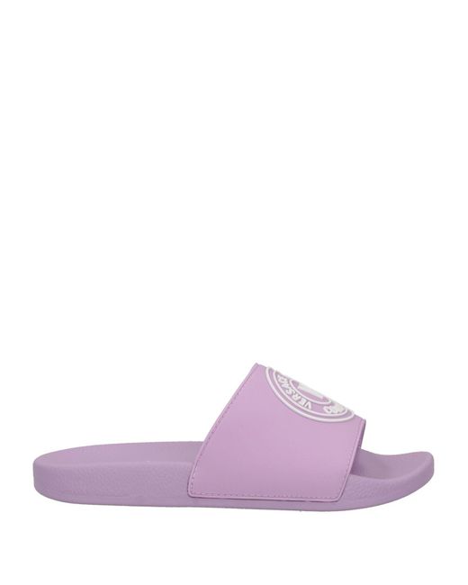 Versace Purple Light Sandals Rubber