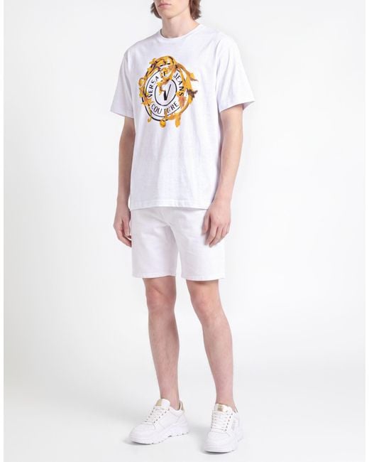 Versace Jeans Couture White T-Shirt Cotton for men