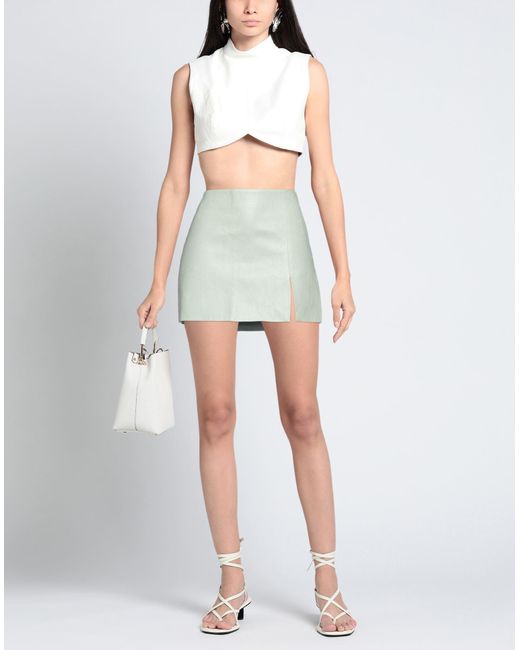 Rejina Pyo Green Mini Skirt