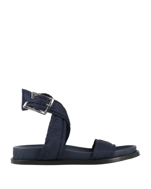 Emporio Armani Blue Sandals Textile Fibers