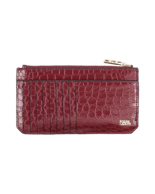 Karl Lagerfeld Red Cardholder