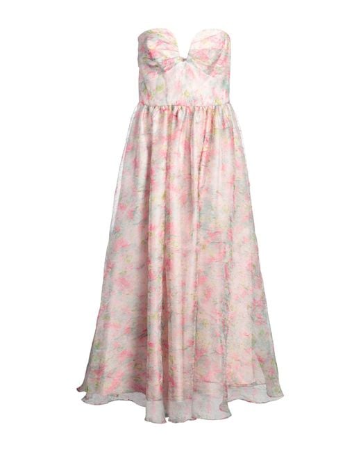 Vestito Lungo di Monique Lhuillier in Pink