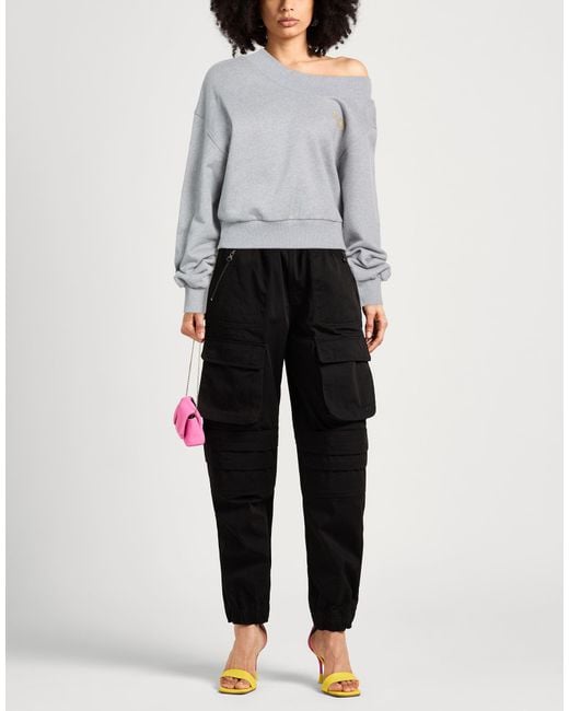 The Attico Gray Light Sweatshirt Cotton, Elastane