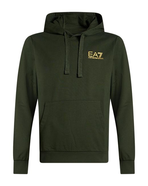 EA7 Green Sweatshirt Cotton, Elastane for men