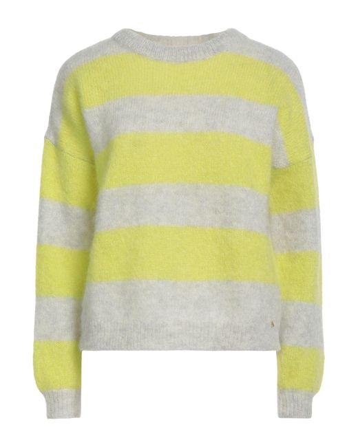 Des Petits Hauts Yellow Lime Sweater Superkid Mohair, Merino Wool, Polyamide, Elastane