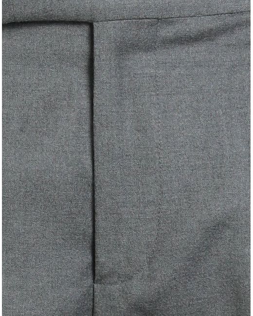 Paoloni Gray Pants Virgin Wool, Elastane for men