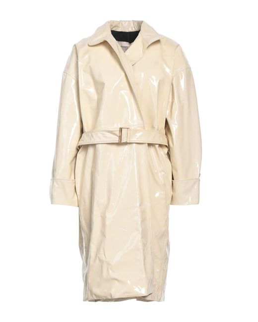 Alexandre Vauthier Natural Overcoat & Trench Coat Lambskin