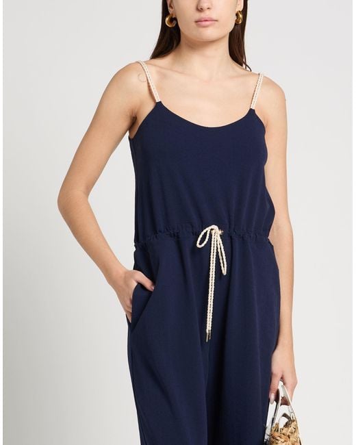 La Perla Blue Jumpsuit Polyamide, Elastane