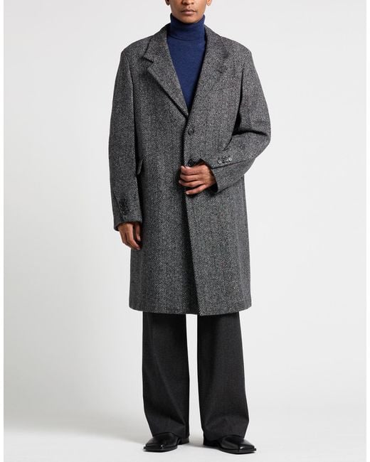 Givenchy Gray Coat Wool, Polyamide for men