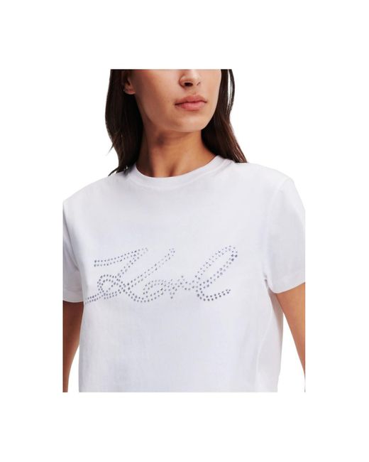 Karl Lagerfeld White T-shirts