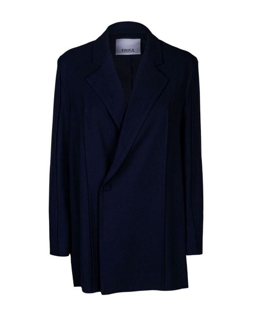 Blazer di Erika Cavallini Semi Couture in Blue