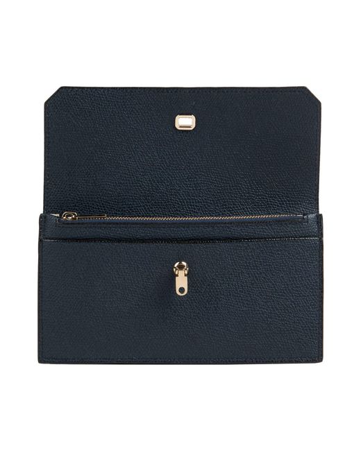 Valextra Blue Wallet
