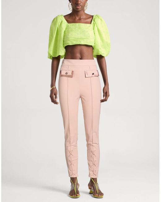 Elisabetta Franchi Pink Pants Polyamide, Elastane, Acetate