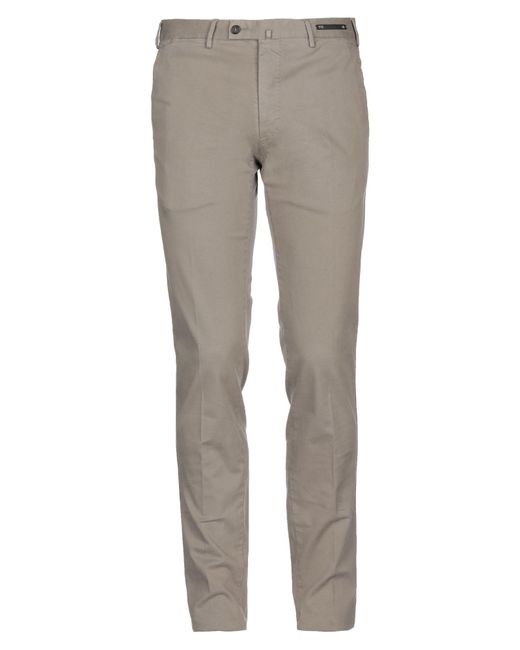 PT01 Cotton Casual Pants in Khaki (Gray) for Men - Lyst