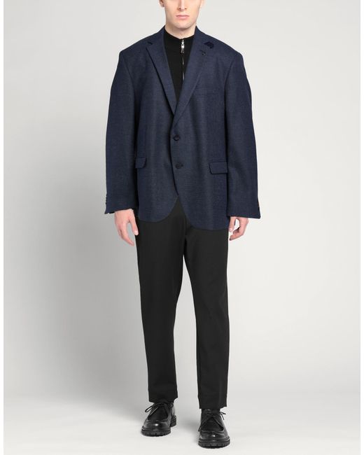 DIGEL Blue Blazer Polyester, Viscose, Elastane for men