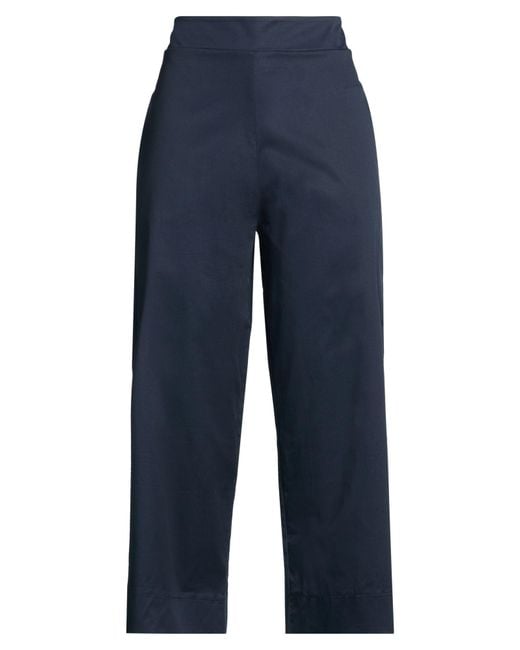 Alpha Studio Blue Midnight Pants Cotton, Elastane
