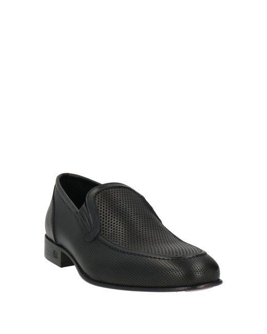 Baldinini Black Loafers Calfskin for men