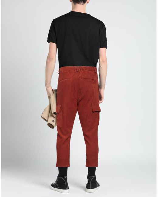 OVER/D Red Pants Polyester, Elastane for men