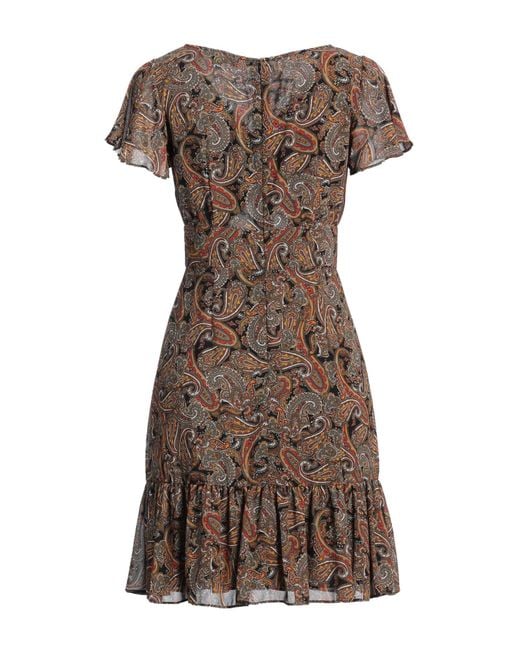 Robe courte MICHAEL Michael Kors en coloris Brown