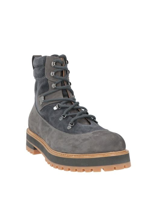 Eleventy Gray Ankle Boots for men