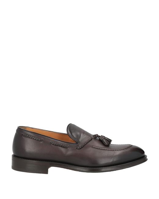 Doucal's Gray Dark Loafers Leather for men