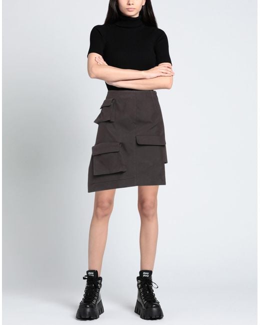 Off-White c/o Virgil Abloh Gray Mini Skirt
