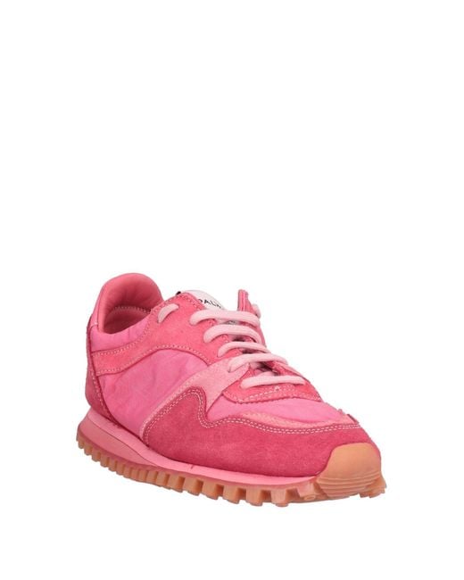 Spalwart Pink Fuchsia Sneakers Leather, Textile Fibers